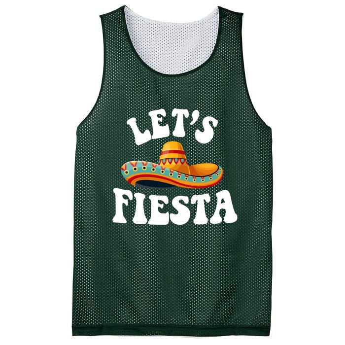 Lets Fiesta Cinco De Mayo Mesh Reversible Basketball Jersey Tank