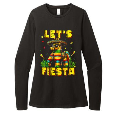 Lets Fiesta Cinco De Mayo Mexican Party Mexico Donkey Pinata Womens CVC Long Sleeve Shirt