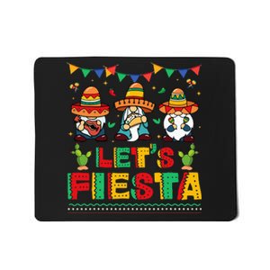 Lets Fiesta Cinco De Mayo Mexican Trio Gnomes Mousepad