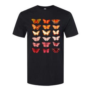 Lesbian Flag Color Butterfly Subtle Sapphic Pride Aesthetic Softstyle CVC T-Shirt