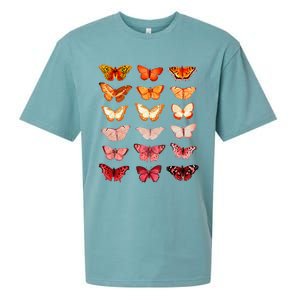 Lesbian Flag Color Butterfly Subtle Sapphic Pride Aesthetic Sueded Cloud Jersey T-Shirt