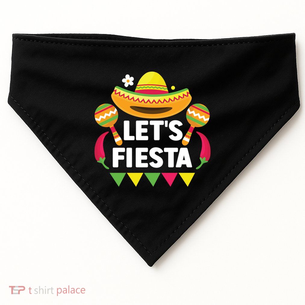 LetS Fiesta Cinco De Mayo Celebration USA-Made Doggie Bandana