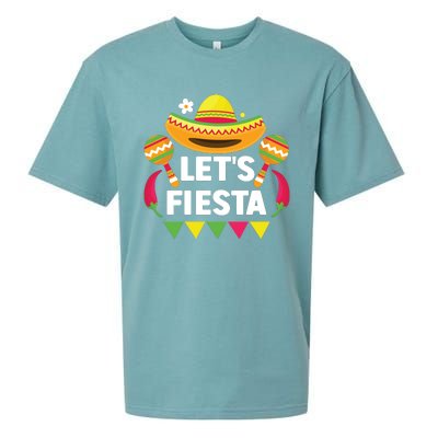 LetS Fiesta Cinco De Mayo Celebration Sueded Cloud Jersey T-Shirt