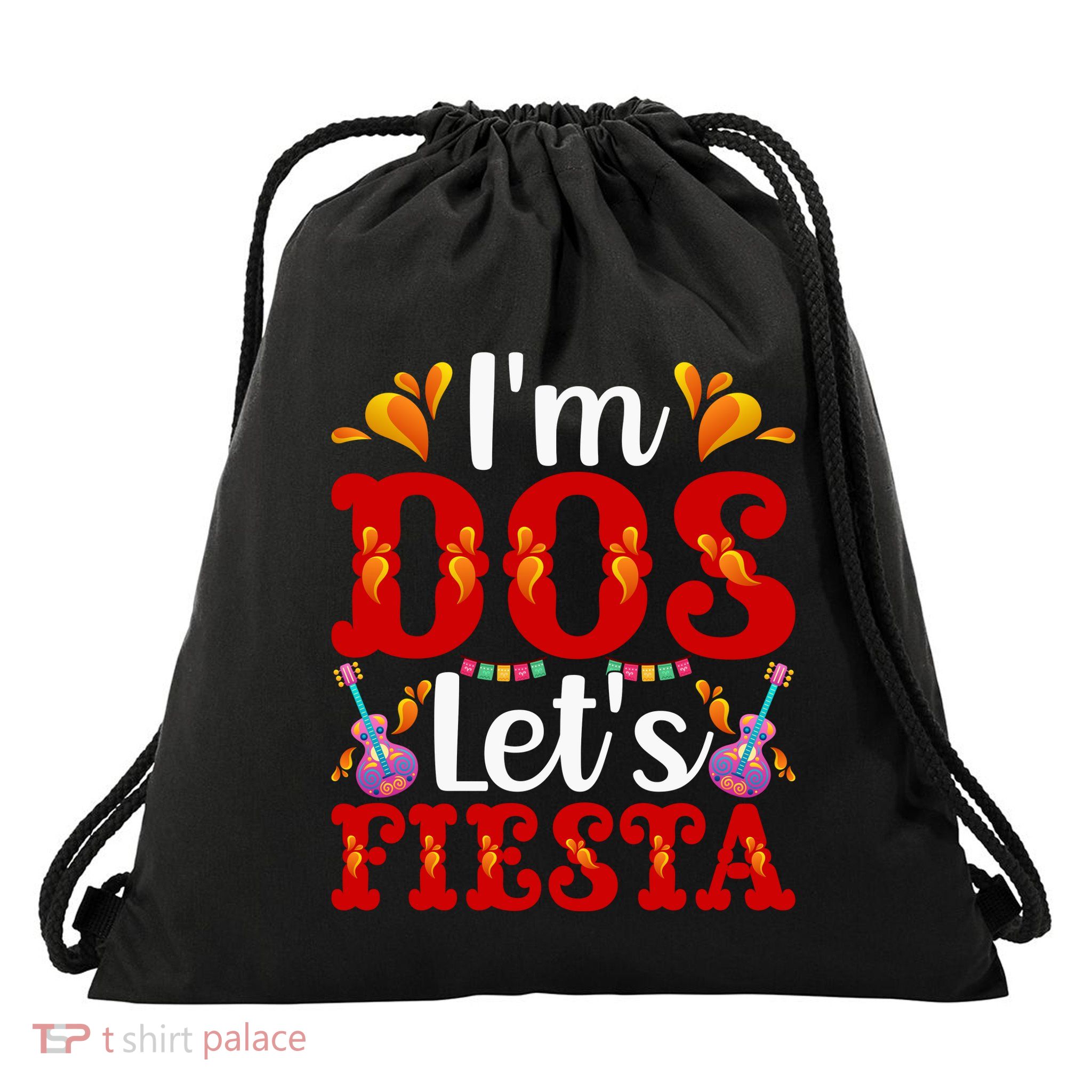 LetS Fiesta Celebrate Cinco De Mayo Drawstring Bag