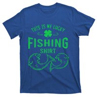 Lucky Fishing Cute Gift Funny Shamrock Fisher Gift T-Shirt