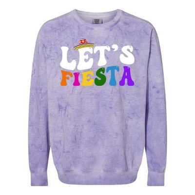 Lets Fiesta Cinco De Mayo Colorblast Crewneck Sweatshirt