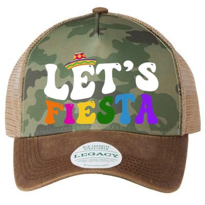 Lets Fiesta Cinco De Mayo Legacy Tie Dye Trucker Hat