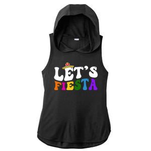 Lets Fiesta Cinco De Mayo Ladies PosiCharge Tri-Blend Wicking Draft Hoodie Tank