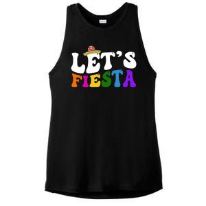 Lets Fiesta Cinco De Mayo Ladies PosiCharge Tri-Blend Wicking Tank