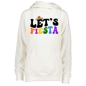 Lets Fiesta Cinco De Mayo Womens Funnel Neck Pullover Hood