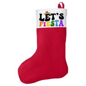 Lets Fiesta Cinco De Mayo Felt Holiday Christmas Stocking