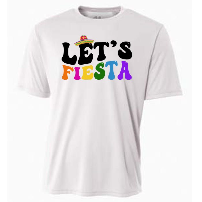 Lets Fiesta Cinco De Mayo Cooling Performance Crew T-Shirt