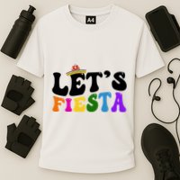Lets Fiesta Cinco De Mayo Cooling Performance Crew T-Shirt