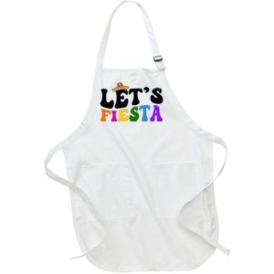 Lets Fiesta Cinco De Mayo Full-Length Apron With Pockets