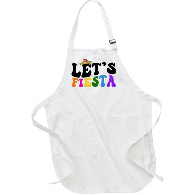 Lets Fiesta Cinco De Mayo Full-Length Apron With Pockets