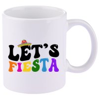 Lets Fiesta Cinco De Mayo 11oz C Handle Ceramic Mug