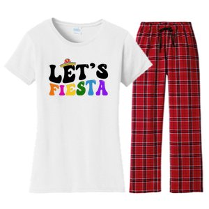 Lets Fiesta Cinco De Mayo Women's Flannel Pajama Set