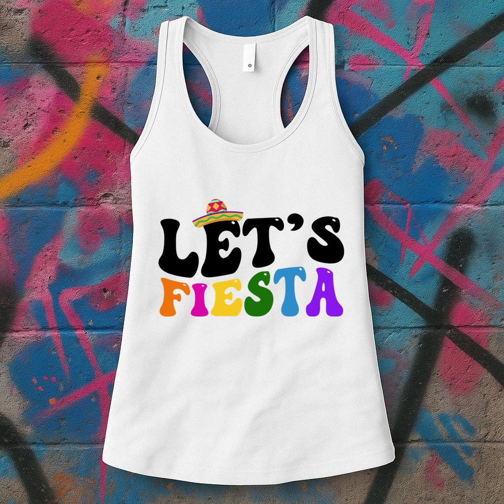 Lets Fiesta Cinco De Mayo Womens Tank Top