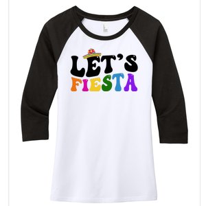 Lets Fiesta Cinco De Mayo Women's Tri-Blend 3/4-Sleeve Raglan Shirt