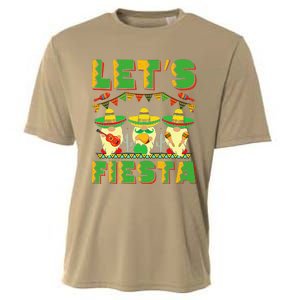 Lets Fiesta Cinco De Mayo Mexican Trio Gnomes Cooling Performance Crew T-Shirt