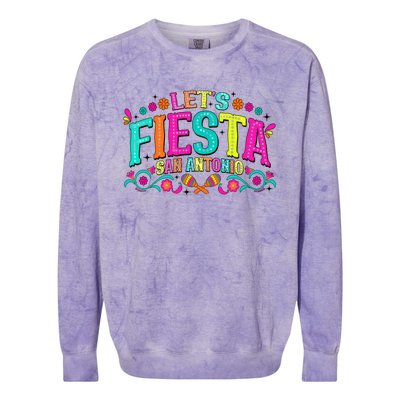 LetS Fiesta Cinco De Mayo Colorblast Crewneck Sweatshirt