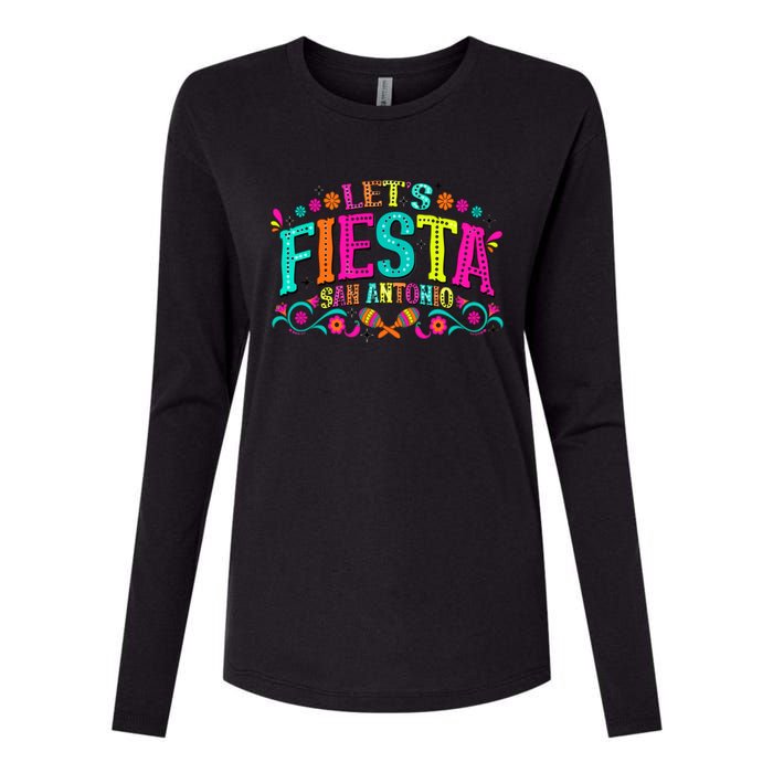 LetS Fiesta Cinco De Mayo Womens Cotton Relaxed Long Sleeve T-Shirt