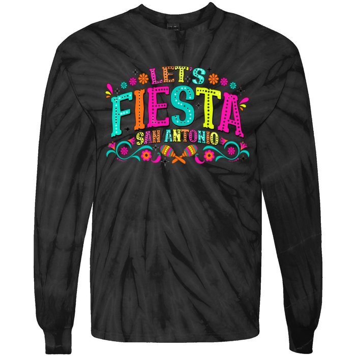 LetS Fiesta Cinco De Mayo Tie-Dye Long Sleeve Shirt