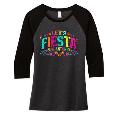 LetS Fiesta Cinco De Mayo Women's Tri-Blend 3/4-Sleeve Raglan Shirt