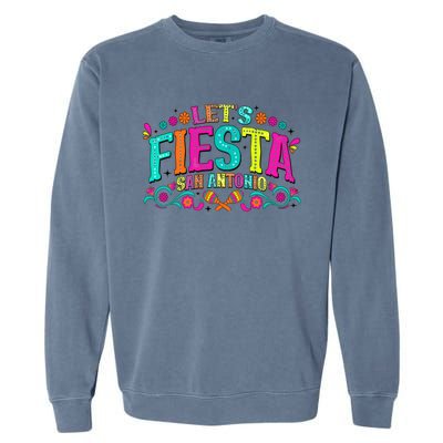 LetS Fiesta Cinco De Mayo Garment-Dyed Sweatshirt