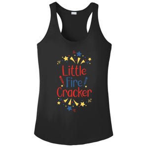 Little Fire Cracker Firecracker Patriotic 4th Of July Funny Gift Ladies PosiCharge Competitor Racerback Tank