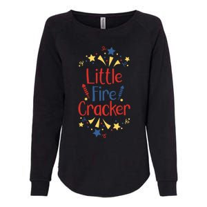 Little Fire Cracker Firecracker Patriotic 4th Of July Funny Gift Womens California Wash Sweatshirt