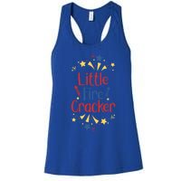 Little Fire Cracker Firecracker Patriotic 4th Of July Funny Gift Women's Racerback Tank