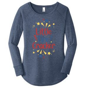 Little Fire Cracker Firecracker Patriotic 4th Of July Funny Gift Women's Perfect Tri Tunic Long Sleeve Shirt