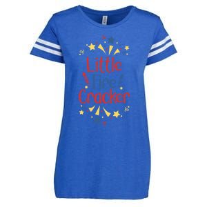 Little Fire Cracker Firecracker Patriotic 4th Of July Funny Gift Enza Ladies Jersey Football T-Shirt