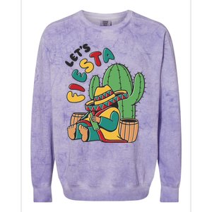 Let's Fiesta Cinco De Mayo Colorblast Crewneck Sweatshirt