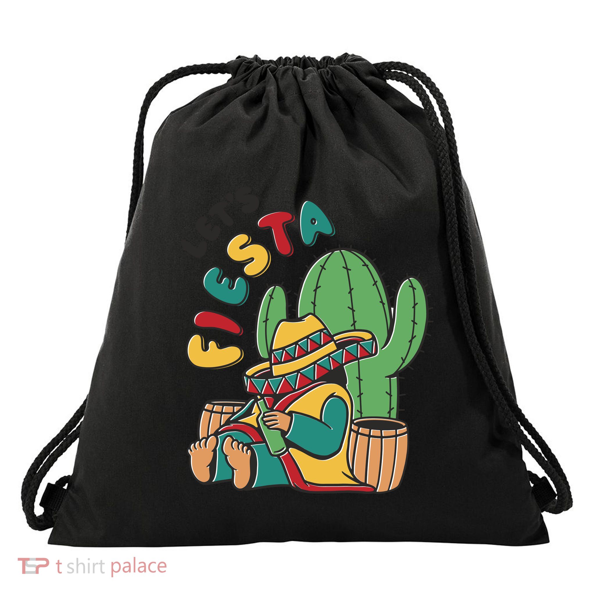 Let's Fiesta Cinco De Mayo Drawstring Bag