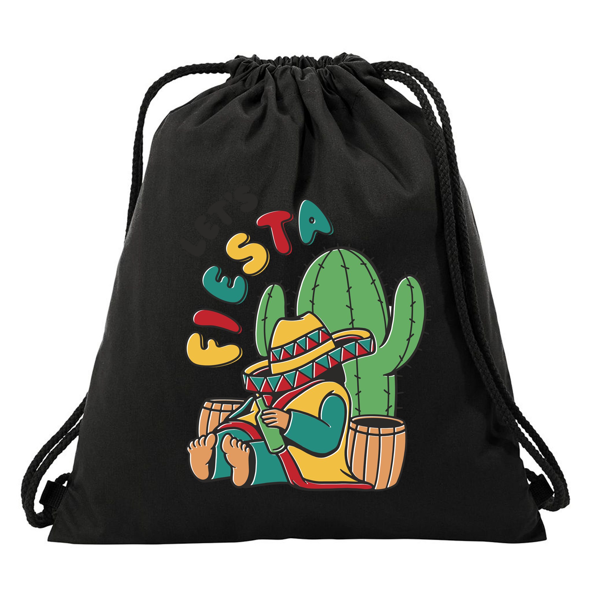 Let's Fiesta Cinco De Mayo Drawstring Bag