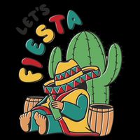 Let's Fiesta Cinco De Mayo Drawstring Bag