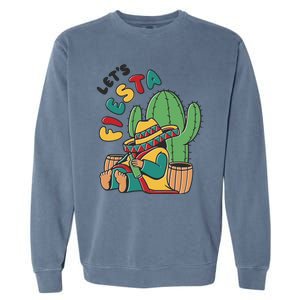 Let's Fiesta Cinco De Mayo Garment-Dyed Sweatshirt