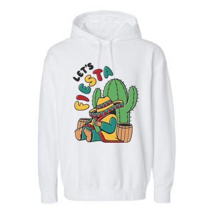 Let's Fiesta Cinco De Mayo Garment-Dyed Fleece Hoodie