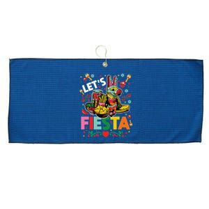 LetS Fiesta Cinco De Mayo Camisa Mexicana Hombre Large Microfiber Waffle Golf Towel