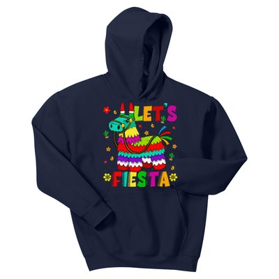 Lets Fiesta Cinco De Mayo Mexican Party Mexico Donkey Pinata Kids Hoodie