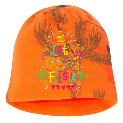 Lets Fiesta Cinco De Mayo Party Lets Fiesta Mexican Kati - Camo Knit Beanie