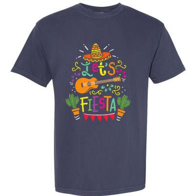 Lets Fiesta Cinco De Mayo Party Lets Fiesta Mexican Garment-Dyed Heavyweight T-Shirt