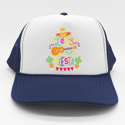 Lets Fiesta Cinco De Mayo Party Lets Fiesta Mexican Trucker Hat