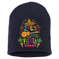 Lets Fiesta Cinco De Mayo Party Lets Fiesta Mexican Short Acrylic Beanie