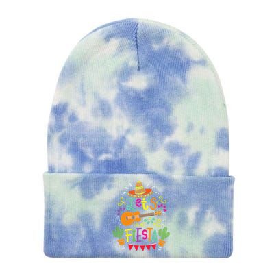 Lets Fiesta Cinco De Mayo Party Lets Fiesta Mexican Tie Dye 12in Knit Beanie