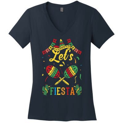 LetS Fiesta Cinco De Mayo Women's V-Neck T-Shirt