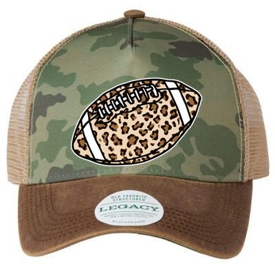 Leopard Football Cute Gift Legacy Tie Dye Trucker Hat
