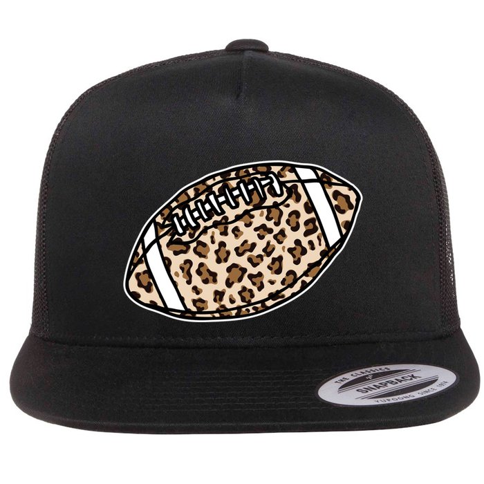 Leopard Football Cute Gift Flatbill Hat
